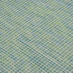 VIDAXL - Tapis à tissage plat d'extérieur 120x170 cm turquoise