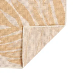 VIDAXL - Tapis à tissage plat d'extérieur 80x250 cm motif de feuille