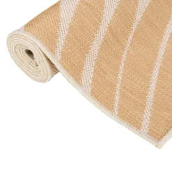 VIDAXL - Tapis à tissage plat d'extérieur 80x250 cm motif de feuille
