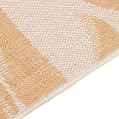 VIDAXL - Tapis à tissage plat d'extérieur 80x250 cm motif de feuille