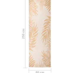 VIDAXL - Tapis à tissage plat d'extérieur 80x250 cm motif de feuille