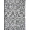 VIDAXL - Tapis à tissage plat d'extérieur 160x230 cm rayures bleues