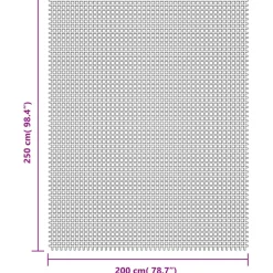VIDAXL - Tapis de tente crème 2,5x2 m