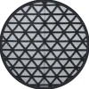 VIDAXL - Tapis d'extérieur arakil noir ø160 cm pp