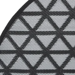 VIDAXL - Tapis d'extérieur arakil noir ø160 cm pp