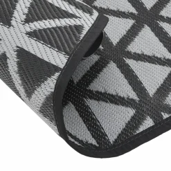 VIDAXL - Tapis d'extérieur arakil noir ø160 cm pp
