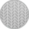 VIDAXL - Tapis d'extérieur arakil gris ø120 cm pp
