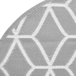 VIDAXL - Tapis d'extérieur arakil gris ø120 cm pp