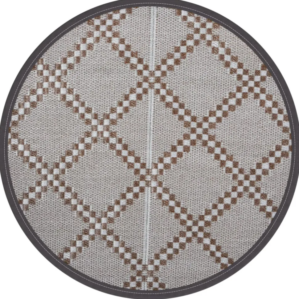 VIDAXL - Tapis d'extérieur arakil marron ø160 cm pp