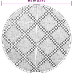 VIDAXL - Tapis d'extérieur arakil marron ø160 cm pp
