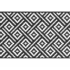 VIDAXL - Tapis d'extérieur arakil blanc et noir 120x180 cm pp
