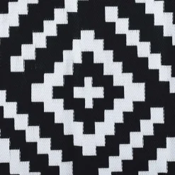 VIDAXL - Tapis d'extérieur arakil blanc et noir 120x180 cm pp
