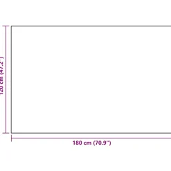 VIDAXL - Tapis d'extérieur arakil blanc et noir 120x180 cm pp