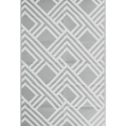 VIDAXL - Tapis d'extérieur arakil gris 120x180 cm pp