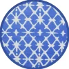 VIDAXL - Tapis d'extérieur arakil bleu et blanc ø120 cm pp