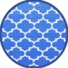 VIDAXL - Tapis d'extérieur arakil bleu ø120 cm pp