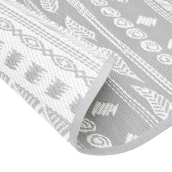 VIDAXL - Tapis d'extérieur arakil gris ø160 cm pp