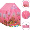 VIDAXL - Tente de jeu pour enfants avec 250 balles rose 69x94x104 cm