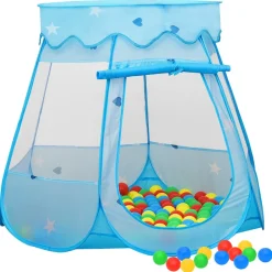 VIDAXL - Tente de jeu pour enfants bleu 102x102x82 cm