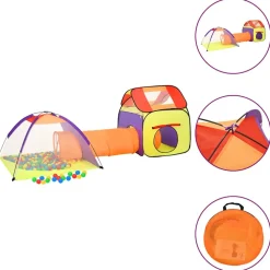 VIDAXL - Tente de jeu pour enfants multicolore 338x123x111 cm