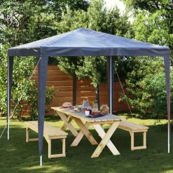 VIDAXL - Tente de réception 2,5x2,5 m bleu