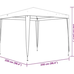 VIDAXL - Tente de réception 2,5x2,5 m bleu