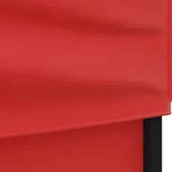 VIDAXL - Tente de réception pliable avec parois rouge 3x6 m
