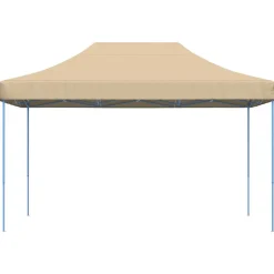 VIDAXL - Tente de réception pliable escamotable beige 440x292x315 cm