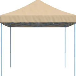 VIDAXL - Tente de réception pliable escamotable beige 440x292x315 cm