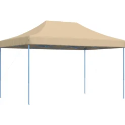 VIDAXL - Tente de réception pliable escamotable beige 440x292x315 cm