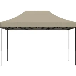 VIDAXL - Tente de réception pliable escamotable taupe 410x279x315 cm
