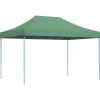 VIDAXL - Tente de réception pliable escamotable vert 410x279x315 cm