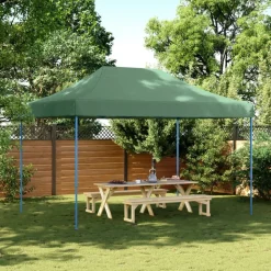 VIDAXL - Tente de réception pliable escamotable vert 410x279x315 cm