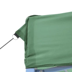 VIDAXL - Tente de réception pliable escamotable vert 410x279x315 cm