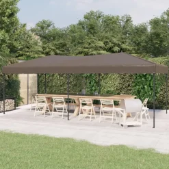 VIDAXL - Tente de réception pliable taupe 3x6 m