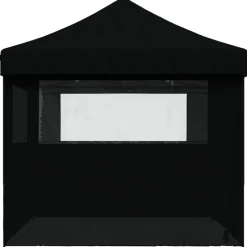 VIDAXL - Tente de réception pliable escamotable 4 parois latérales noir
