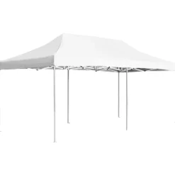 VIDAXL - Tente de réception pliable aluminium 6 x 3 m blanc