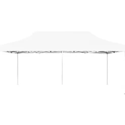 VIDAXL - Tente de réception pliable aluminium 6 x 3 m blanc
