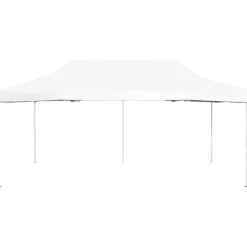 VIDAXL - Tente de réception pliable aluminium 6 x 3 m blanc