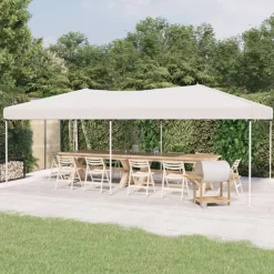 VIDAXL - Tente de réception pliable blanc 3x6 m