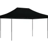 VIDAXL - Tente de réception pliable escamotable noir 410x279x315 cm