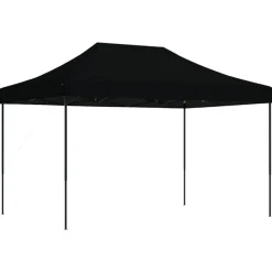VIDAXL - Tente de réception pliable escamotable noir 410x279x315 cm