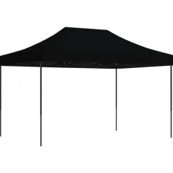 VIDAXL - Tente de réception pliable escamotable noir 410x279x315 cm