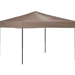 VIDAXL - Tente de réception pliable taupe 3x3 m