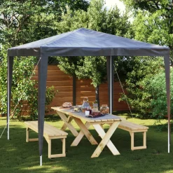 VIDAXL - Tente de réception professionnelle 2,5x2,5 m anthracite 90 g/m²