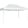 VIDAXL - Tente de réception pliable professionnelle 280x410x315 cm acier blanc