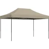 VIDAXL - Tente de réception pliable escamotable taupe 440x292x315 cm