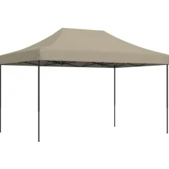 VIDAXL - Tente de réception pliable escamotable taupe 440x292x315 cm