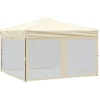 VIDAXL - Tente de réception pliable avec parois crème 3x3 m