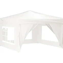 VIDAXL - Tente de réception pliable avec parois blanc 3x3 m